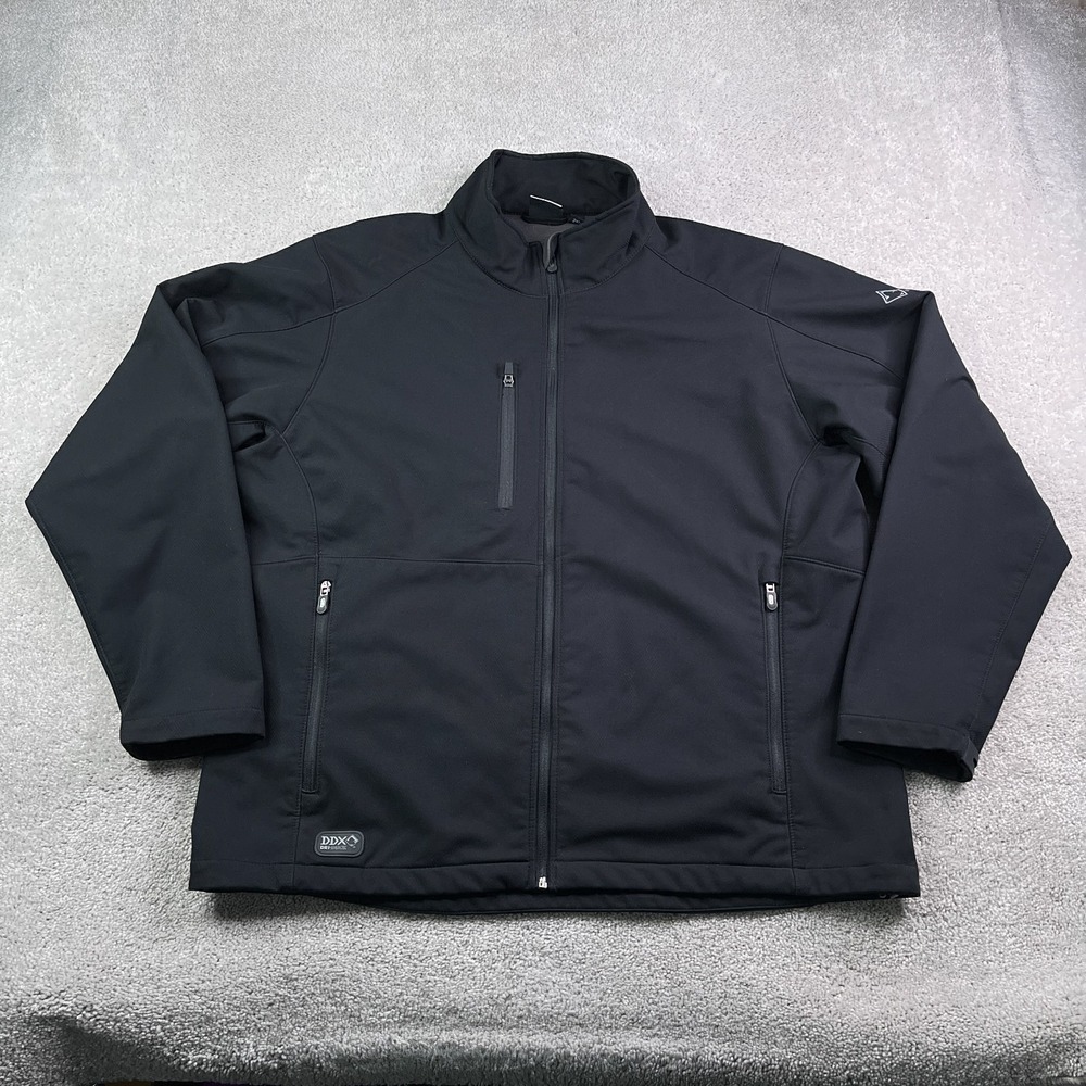 Dri Duck Jacket Mens 2XL XXL Black Acceleration Soft Shell Waterproof Full Zip